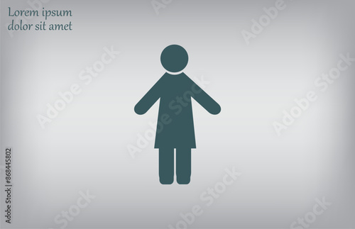 Vector illustration, gray background.