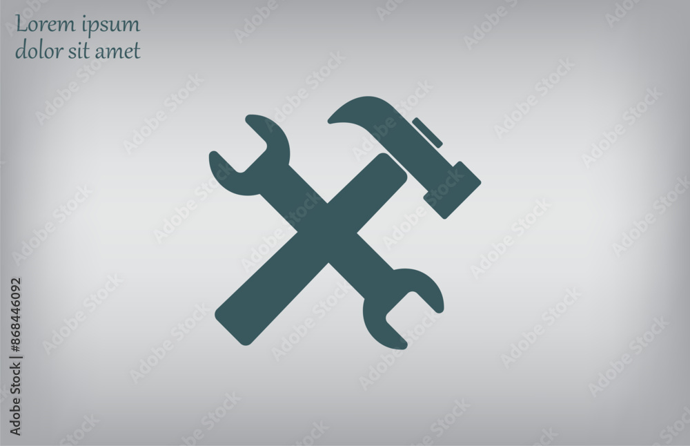 Obraz premium Vector illustration, gray background.