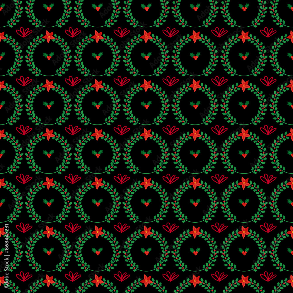 Realistic christmas celebration pattern design Realistic christmas celebration pattern design