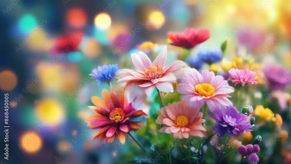 Radiant Floral Symphony: A Vibrant Tapestry of Blossoms Radiant Floral Symphony: A Vibrant Tapestry of Blossoms