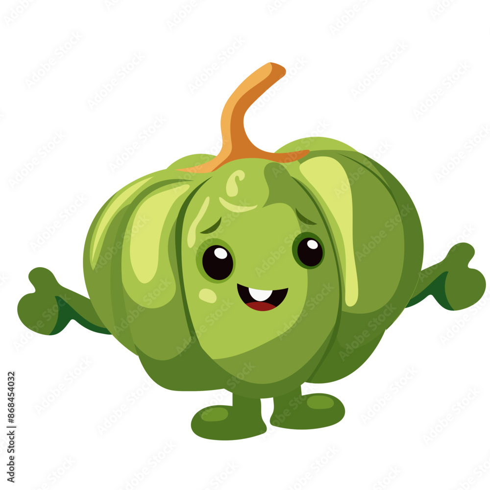 Sweet Bell Pepper Cartoon Mascot Vector Design Flat Cute Smile Expression Sweet Bell Pepper Cartoon Mascot Vector Design Flat Cute Smile Expression