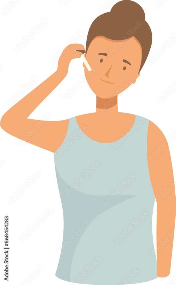 Young woman is applying a rejuvenating serum on her face Young woman is applying a rejuvenating serum on her face