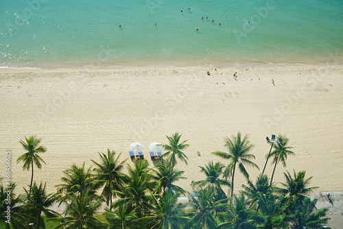 Vászonkép Nha Trang Beach in Nha Trang, Vietnam - ベトナム ニャチャン ビーチ
