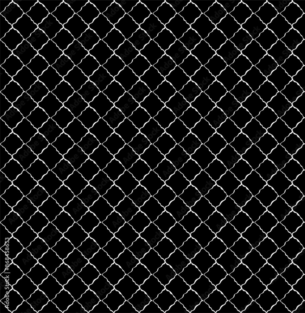 Seamless texture in the form of a pattern of white mesh on a black background Seamless texture in the form of a pattern of white mesh on a black background