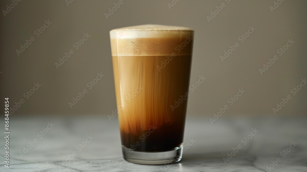Product photo of nitro cold brew coffee, on slate surface, isolated on dark background. studio lighting.
Product photo of nitro cold brew coffee, on slate surface, isolated on dark background. studio lighting.