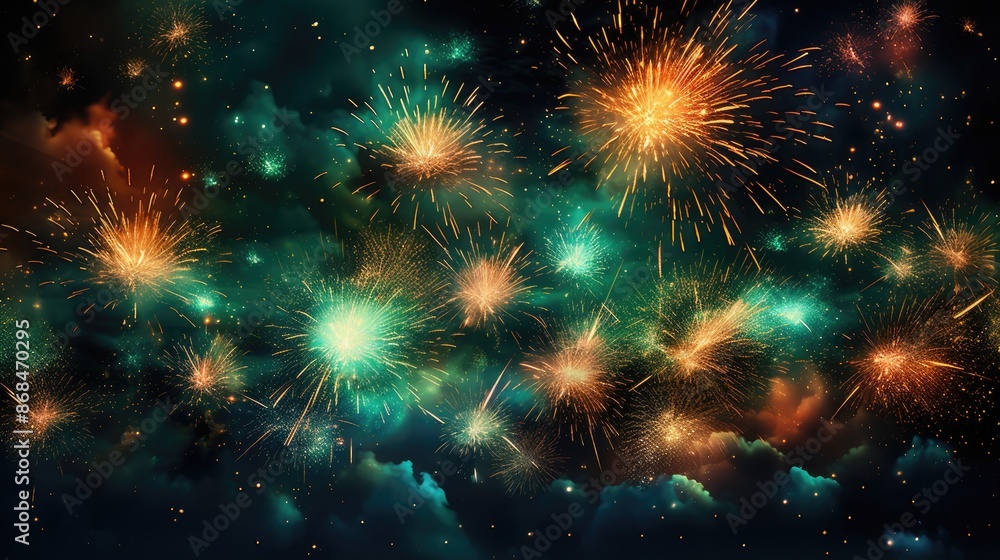 Fototapeta premium fireworks that say it all are fireworks
