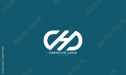 CHD Abstract initial monogram letter alphabet logo design
