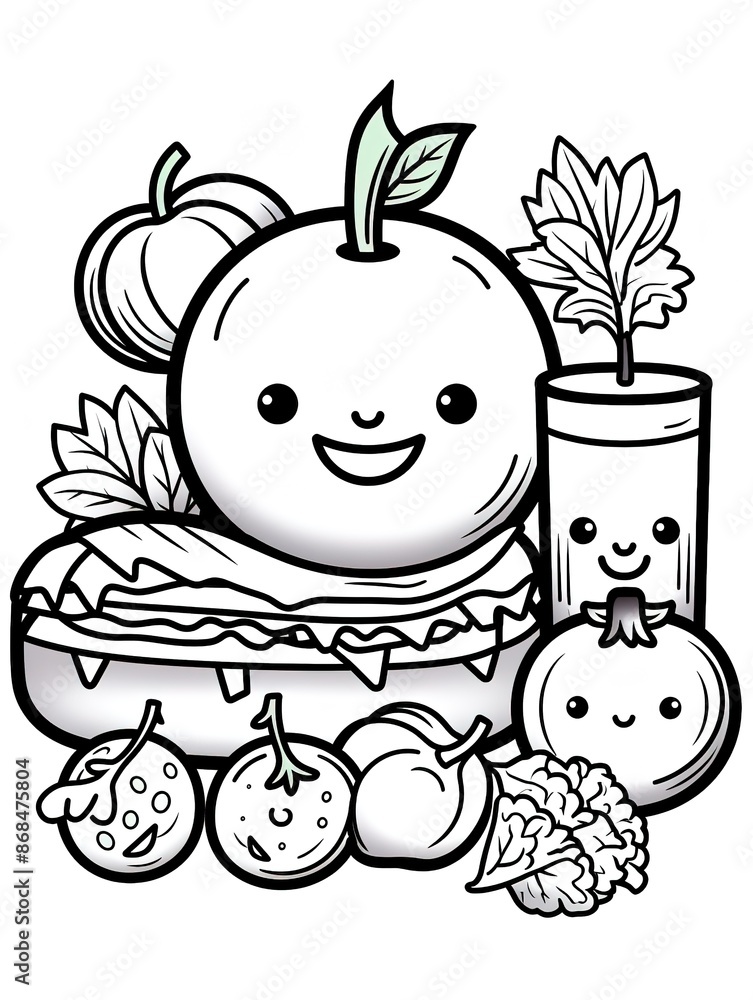 Food Coloring Pages art design Food Coloring Pages art design