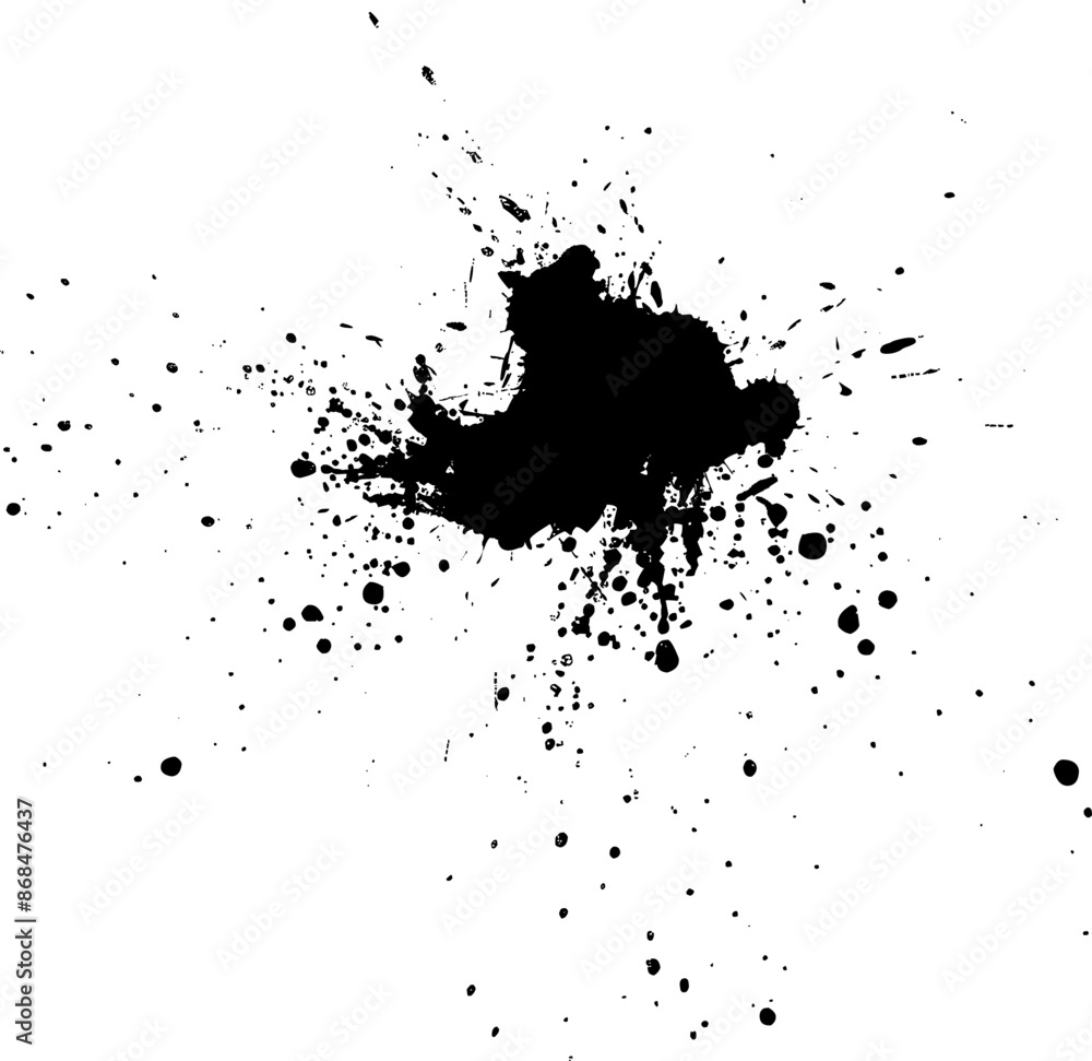 black ink dropped splash splatter grunge graphic element vector black ink dropped splash splatter grunge graphic element vector