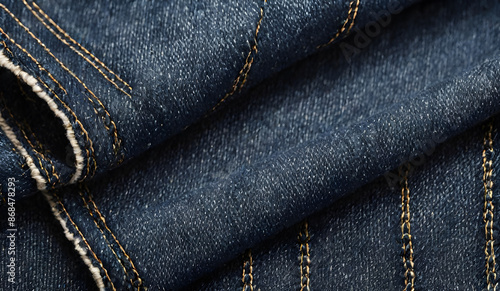Denim blue jeans texture for catalog swatch.