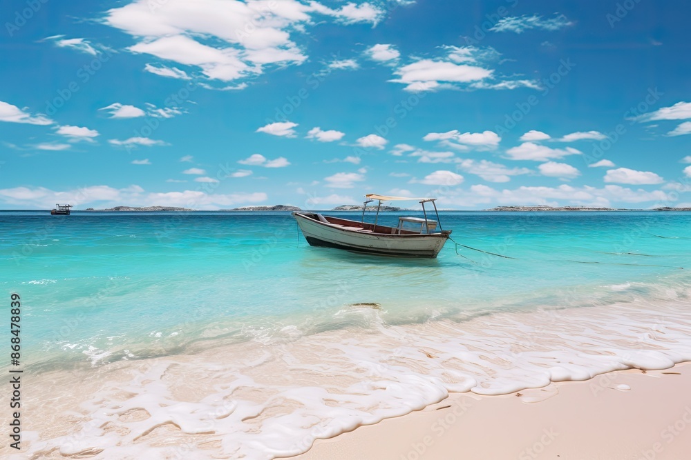 Obraz premium boat on the beach
