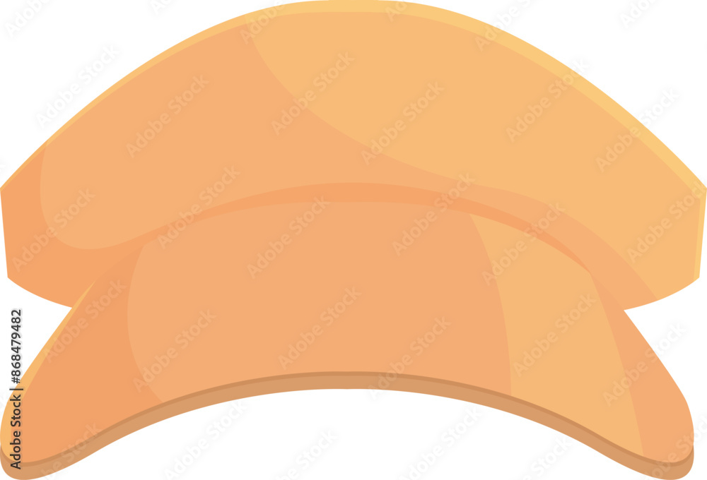 Classic military style hat, side view, isolated on white background, ideal for fashion and historical illustrations Classic military style hat, side view, isolated on white background, ideal for fashion and historical illustrations