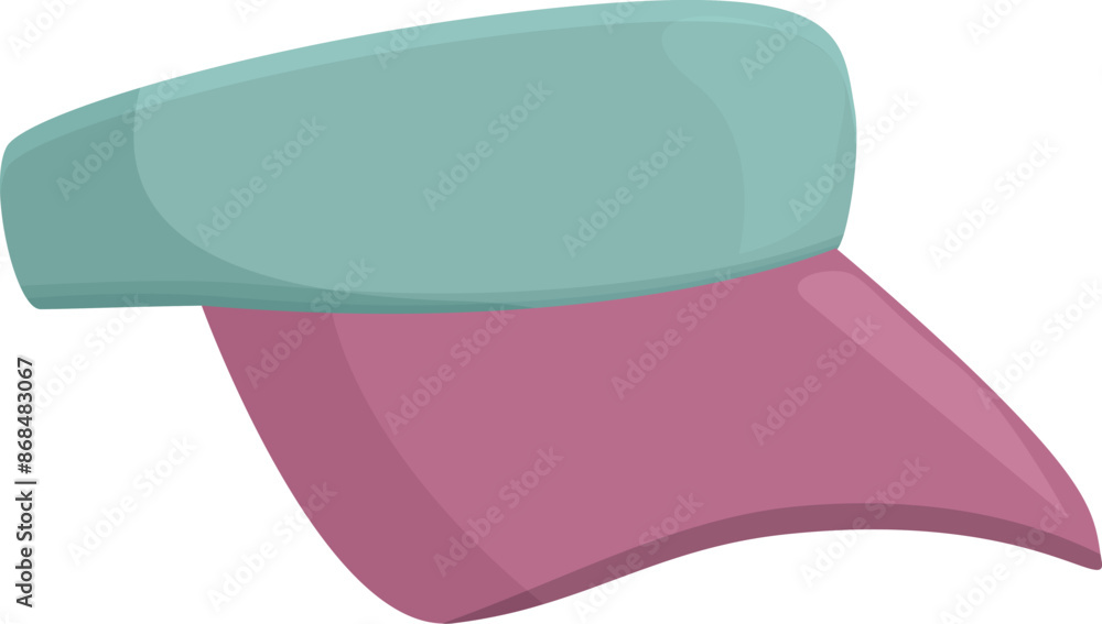 Sun visor protecting from sunlight, for playing tennis or going to the beach Sun visor protecting from sunlight, for playing tennis or going to the beach