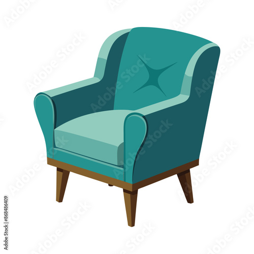 illustration of fauteuil Chair on white