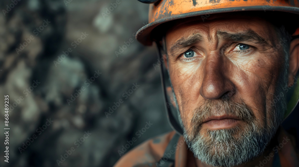 A miner working in the mine, truly a tough and demanding job. A miner working in the mine, truly a tough and demanding job.