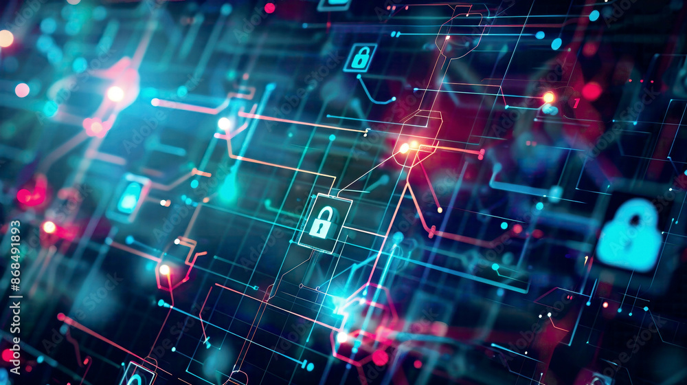 Visual representation of business internet cyber security connection concept Dynamic composition highlights the integration of these elements Modern design with vibrant colors Visual representation of business internet cyber security connection concept Dynamic composition highlights the integration of these elements Modern design with vibrant colors