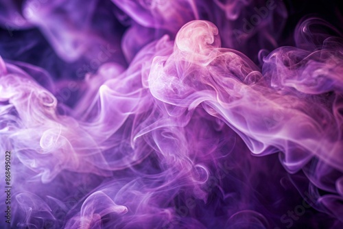 Abstract purple smoke clouds in the atmosphere