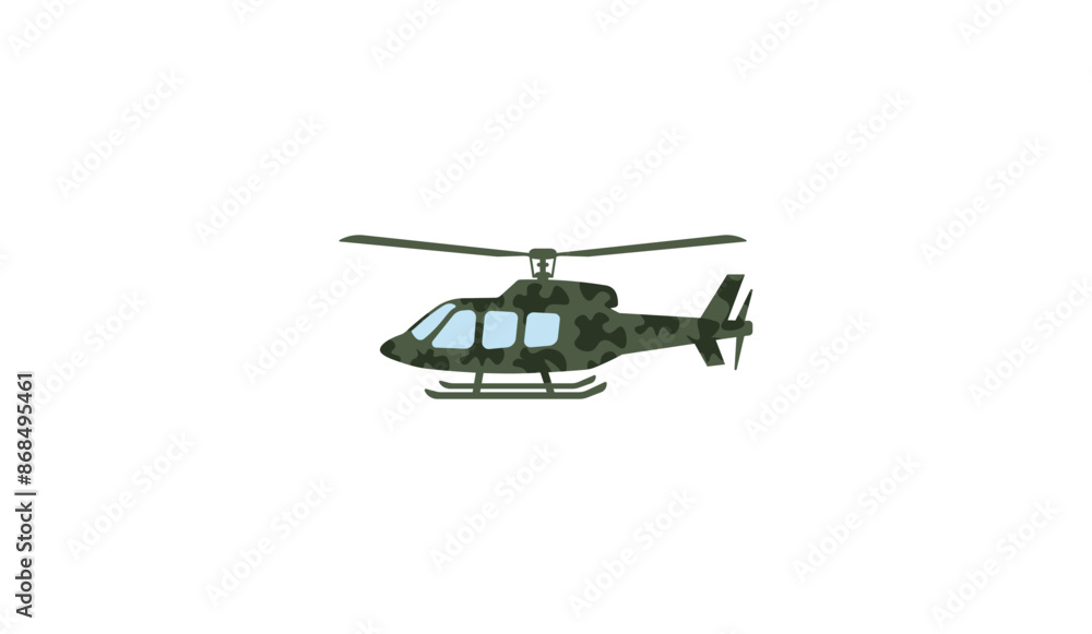 Helicopter vector illustration on white background Helicopter vector illustration on white background