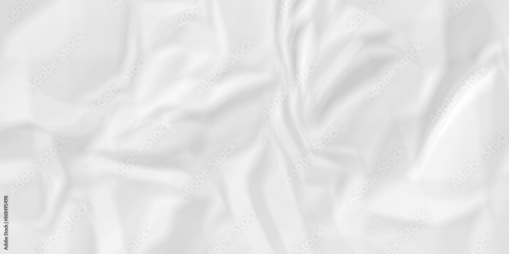 Fototapeta premium White old Crumpled paper pattern texture. paper crumpled texture. white fabric crushed textured crumpled.