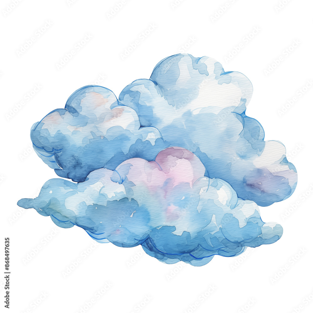 soft and dreamy watercolor cloud painting isolated background soft and dreamy watercolor cloud painting isolated background
