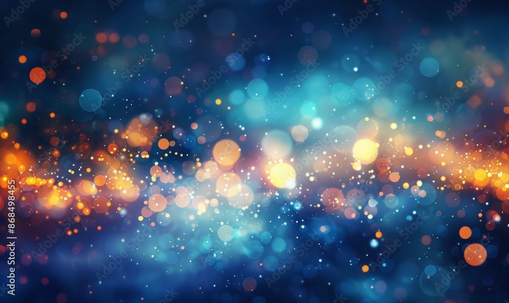 Abstract bokeh lights in cool colors Abstract bokeh lights in cool colors