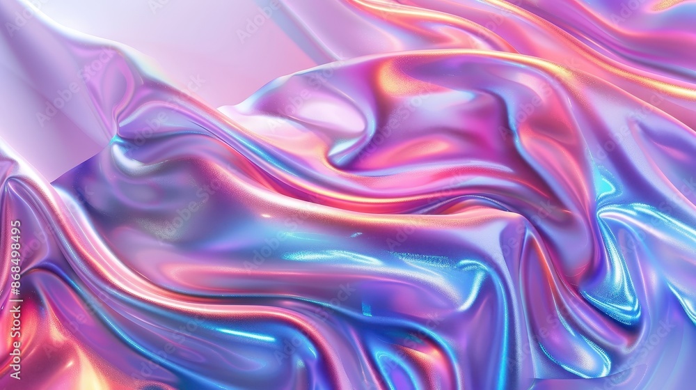 Fototapeta premium GAN for interior decor, holographic design elements, modern aesthetics