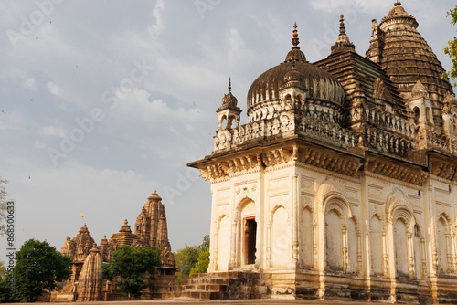 Exterior of the Pratapeshwar temple, Khajuraho, Madhya Pradesh, India, Asia photo