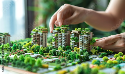 Green Cityscape: A Miniature Model of Urban Sustainability © Pumapala
