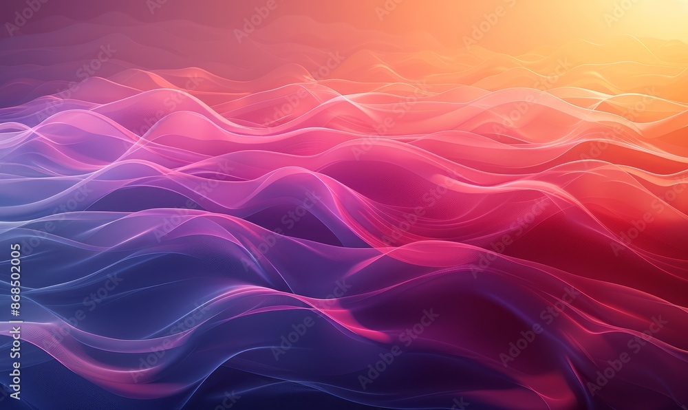 Fototapeta premium Gradient smooth wave background