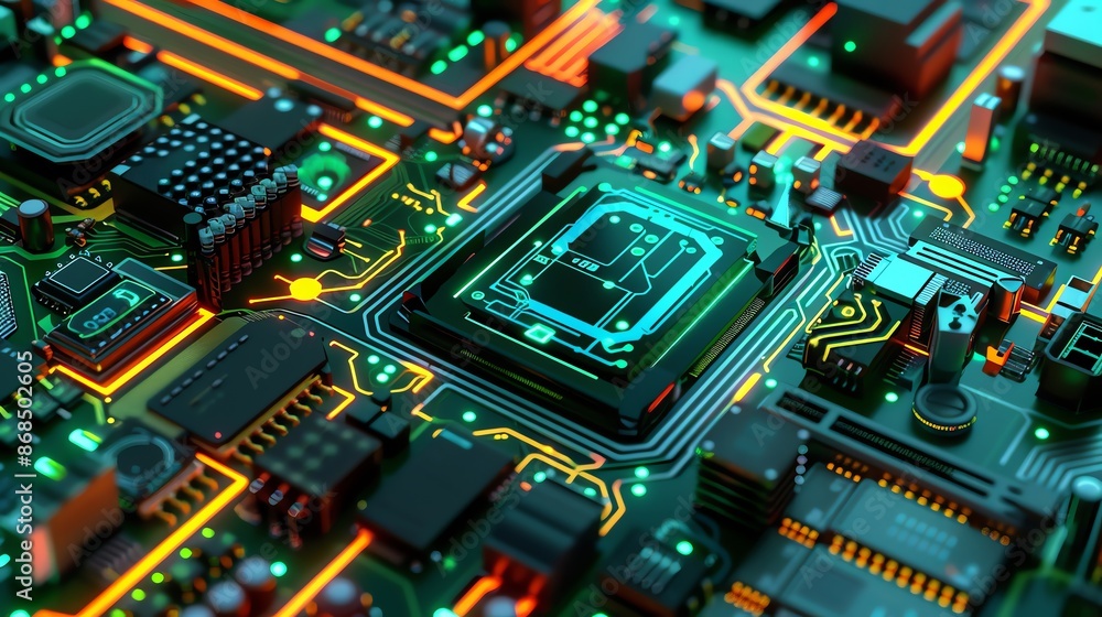 Energy-efficient electronics concept Energy-efficient electronics concept