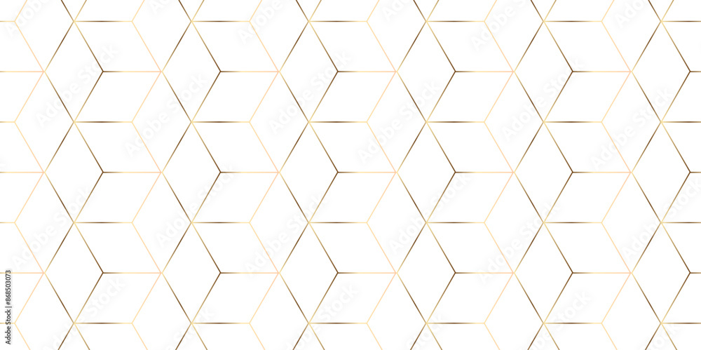 Abstract seamless Vector hexagonal illustration seamless wallpaper wire design. creative diamond surface web structure honeycomb gold line square element digital geometric pattern white background. Abstract seamless Vector hexagonal illustration seamless wallpaper wire design. creative diamond surface web structure honeycomb gold line square element digital geometric pattern white background.