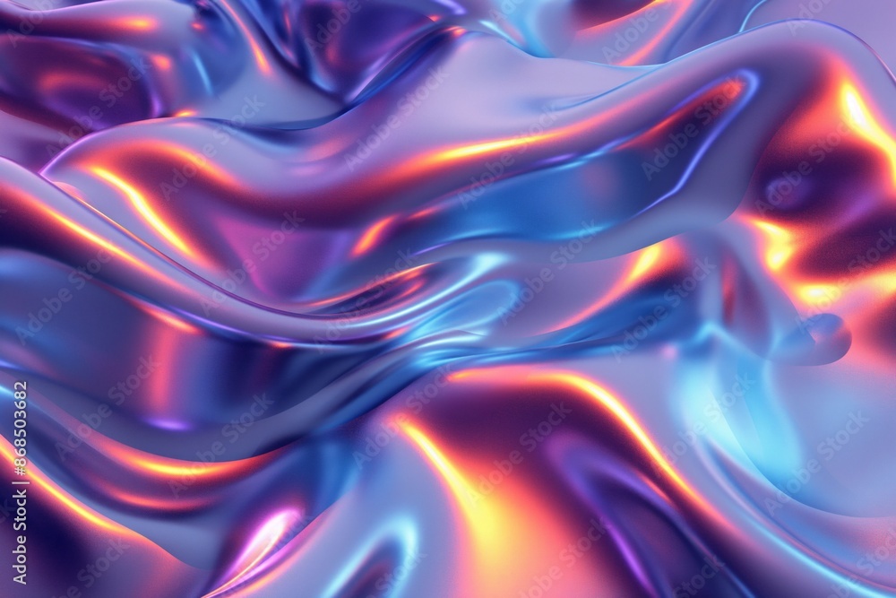 Colorful abstract wallpaper featuring smooth waves in purple, blue, and orange Colorful abstract wallpaper featuring smooth waves in purple, blue, and orange
