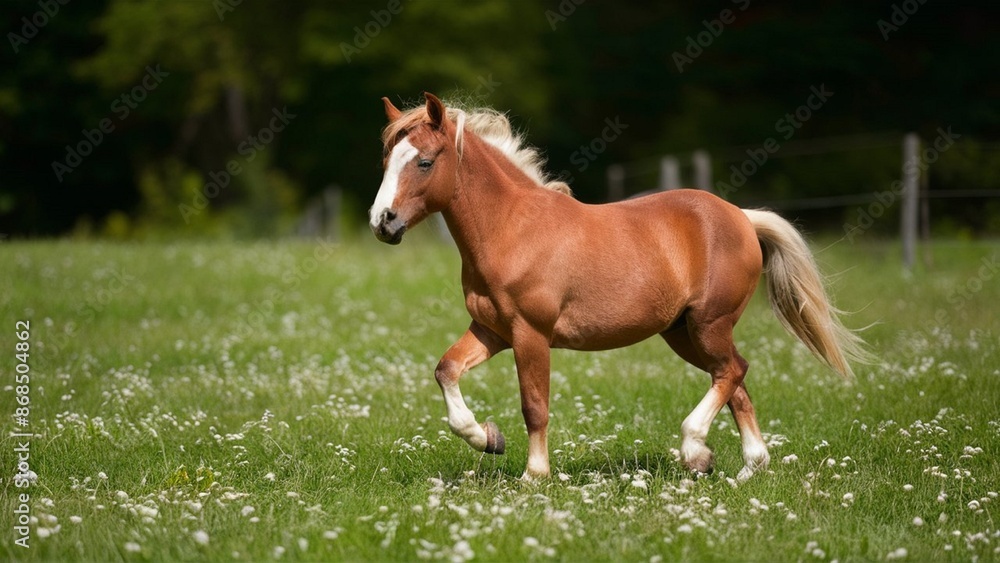 horse on the meadow horse on the meadow