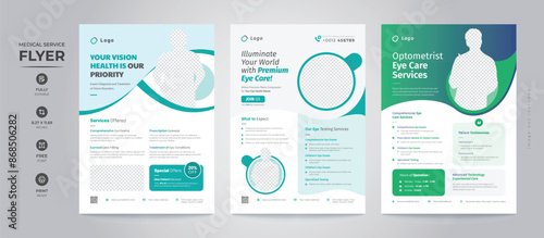 Eye Care Medical Flyer Bundle Pack Design