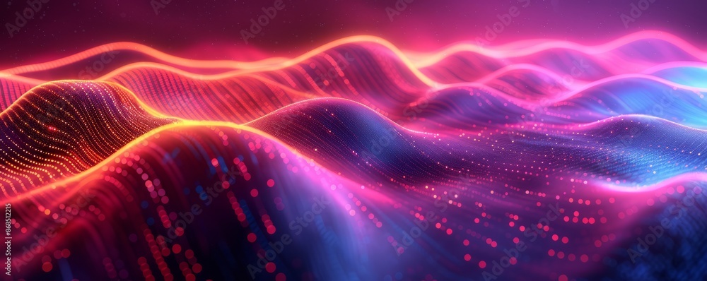 Neon flowing lines Neon flowing lines