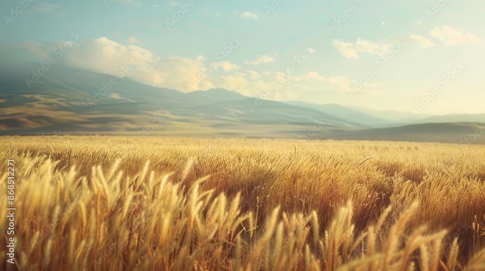 Fototapeta premium A thriving wheat field