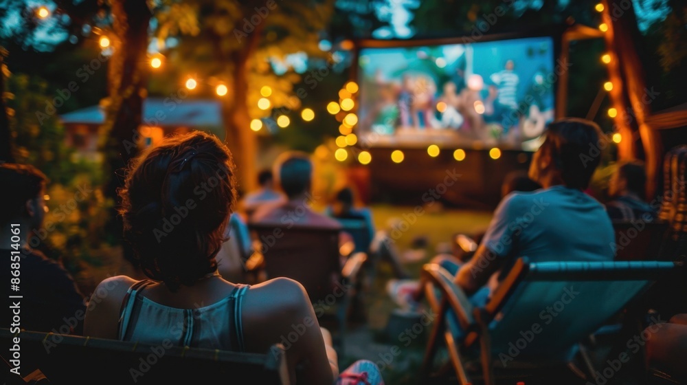 Enjoy a close-up of a person at an outdoor movie night, watching classic films under the stars in a lively community park setting.
Enjoy a close-up of a person at an outdoor movie night, watching classic films under the stars in a lively community park setting.