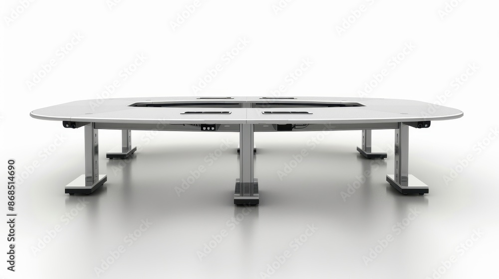 Modular Conference Tables isolate on white background, Designed for flexibility, these tables can be rearranged or expanded to accommodate various meeting sizes and room setups.
Modular Conference Tables isolate on white background, Designed for flexibility, these tables can be rearranged or expanded to accommodate various meeting sizes and room setups.