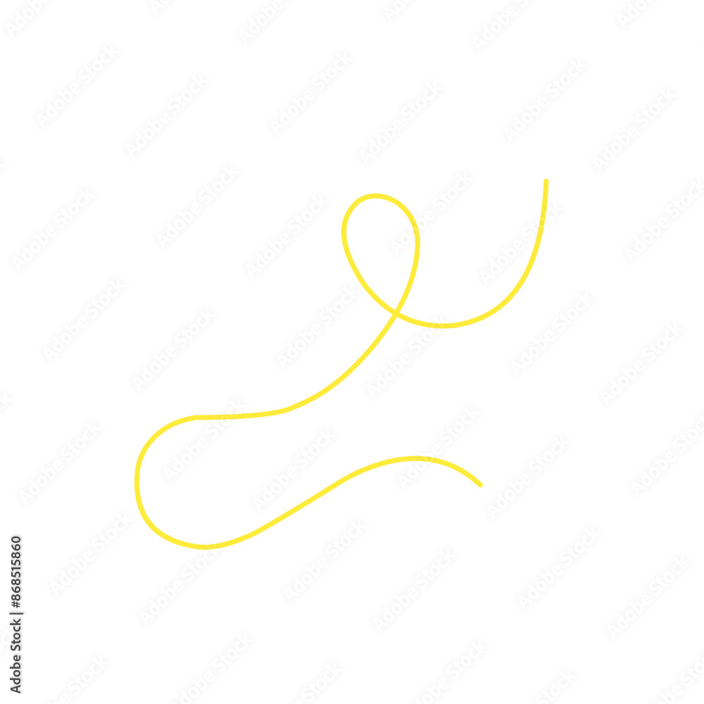 thin line of yellow thread thin line of yellow thread