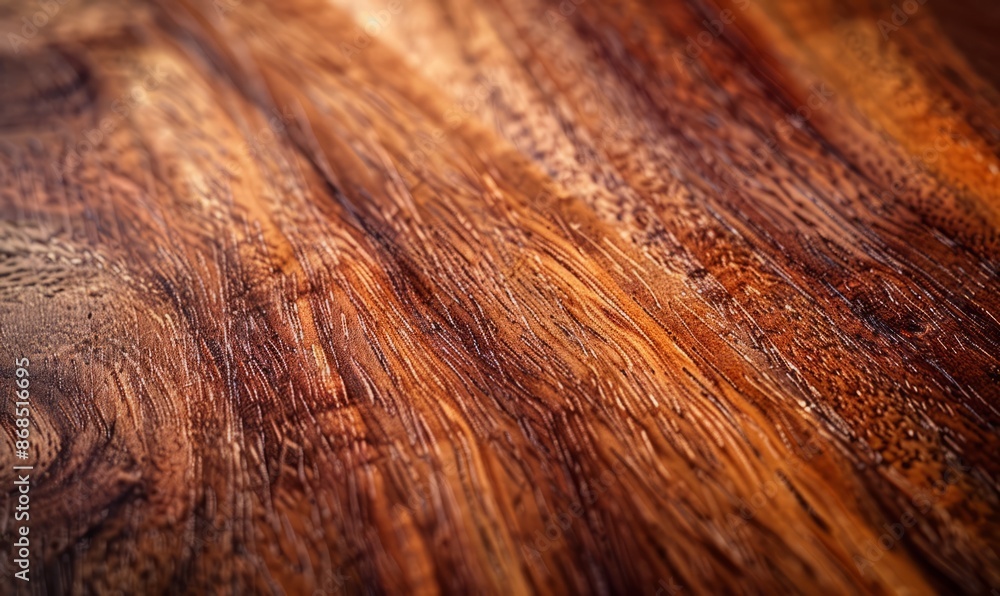 Fototapeta premium Polished mahogany wood surface