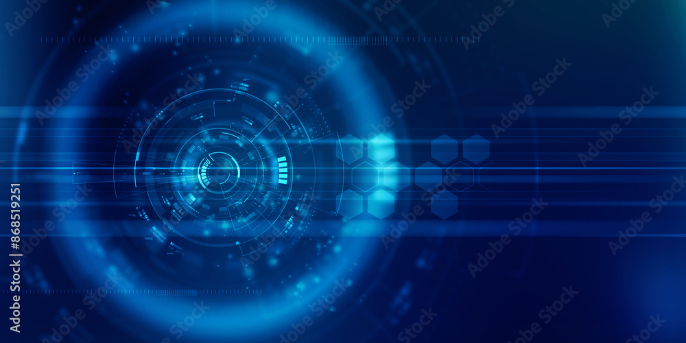 2d illustration Abstract futuristic electronic circuit technology background 2d illustration Abstract futuristic electronic circuit technology background