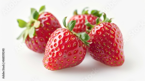 Wallpaper Mural strawberries isolated on a white background Torontodigital.ca