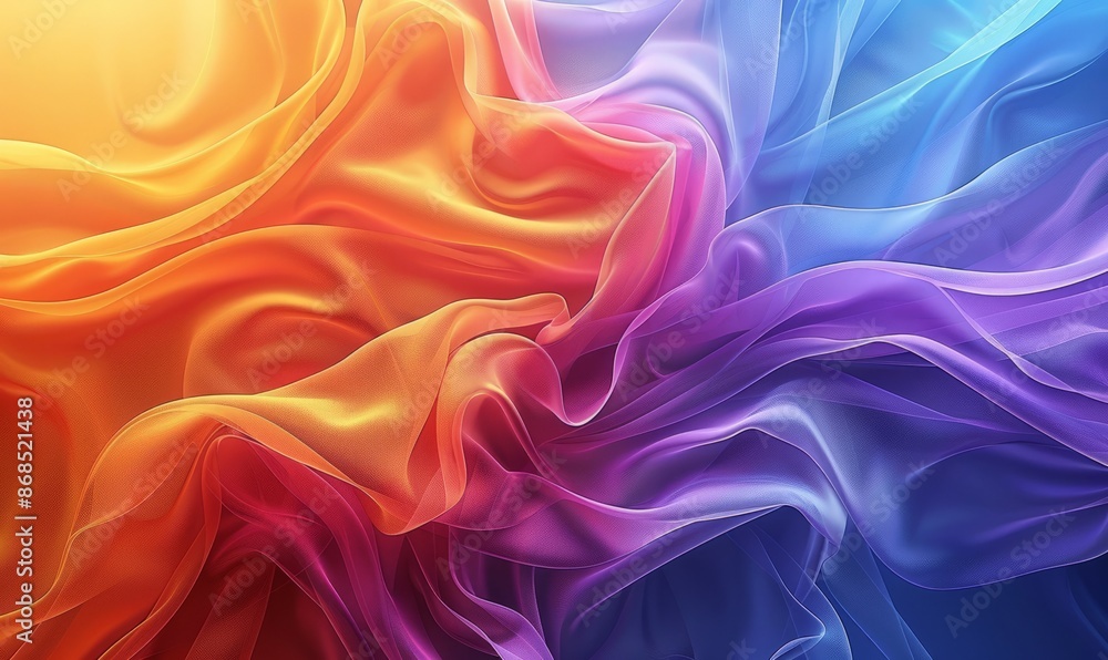 Gradient flowing ribbons background Gradient flowing ribbons background