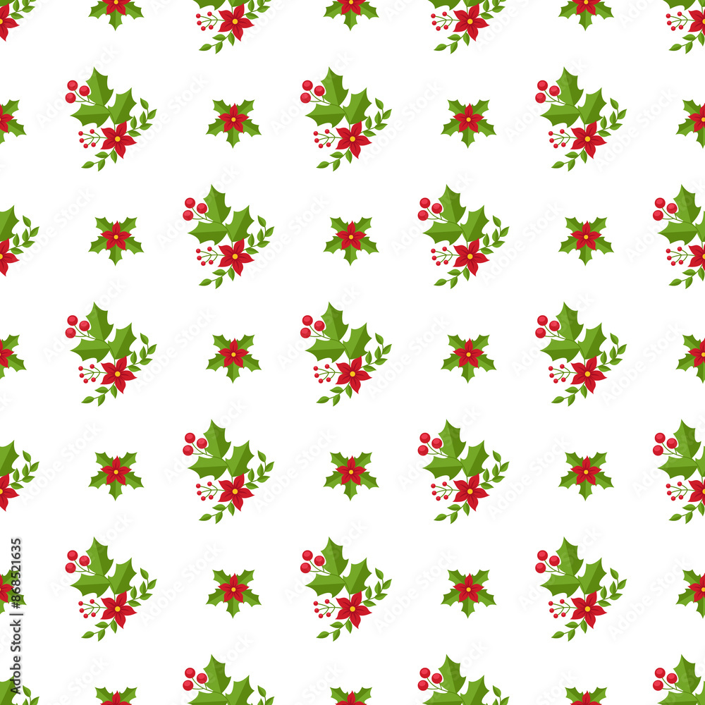 A Silent Christmas Night Seamless Vector Pattern Design A Silent Christmas Night Seamless Vector Pattern Design