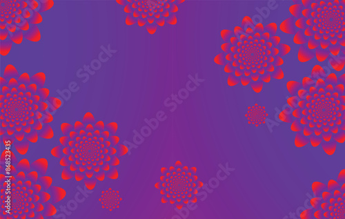 Flower Background Vector Art Illustration Graphics