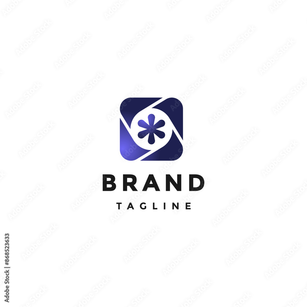Simple Camera Gallery Box Logo Design. Simple Flower Icon In The Middle Of The Camera Shutter Box Logo Design. Simple Camera Gallery Box Logo Design. Simple Flower Icon In The Middle Of The Camera Shutter Box Logo Design.