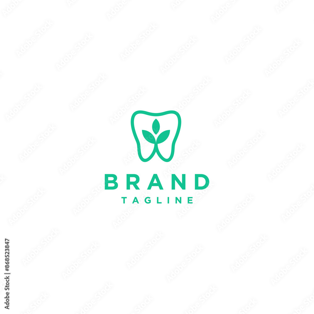 Simple Flowering Teeth Icon Logo Design. Tooth With Flower Icon Inside Logo Design. Simple Flowering Teeth Icon Logo Design. Tooth With Flower Icon Inside Logo Design.