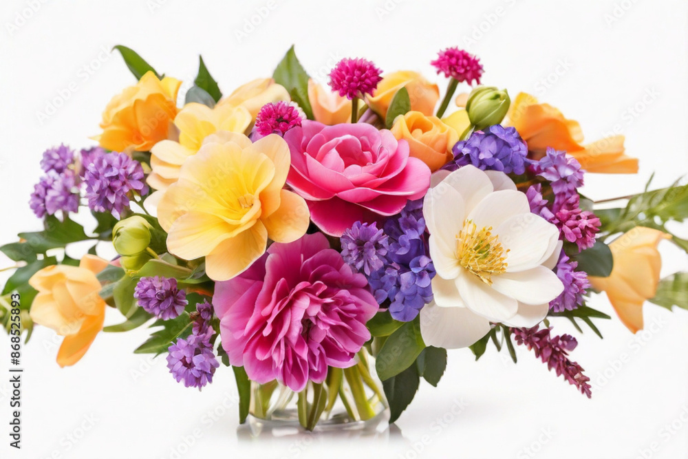 bouquet of colorful fresh tulip flowers bouquet of colorful fresh tulip flowers