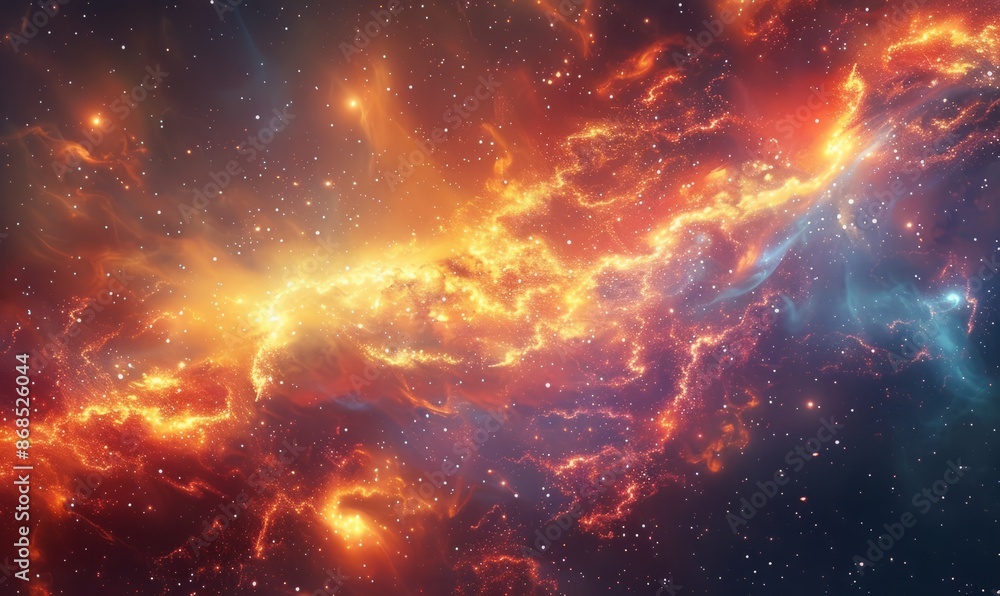 Naklejka premium Cosmic light patterns