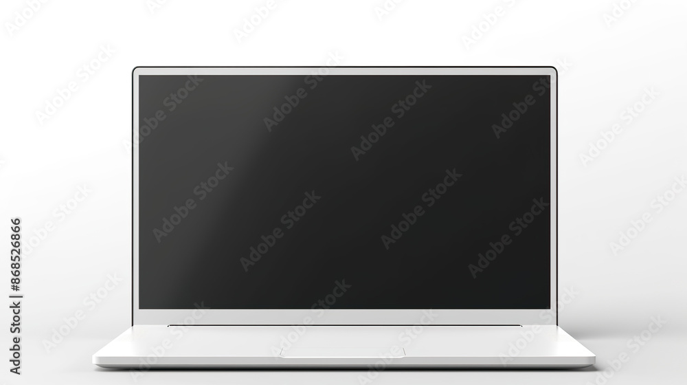A lone laptop screen against a background A lone laptop screen against a background
